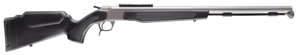 CVA Optima 50 Caliber 26" Stainless Fluted Barrel, 0 MOA Picatinny Rail Stainless Steel Receiver, Fixed Black Stock