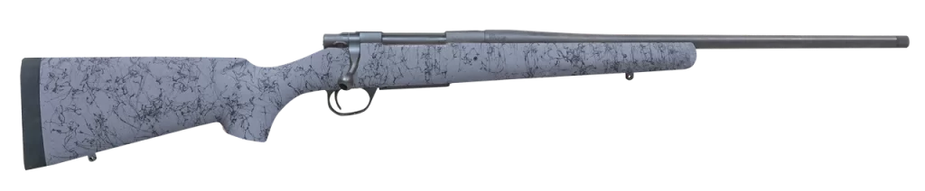 Howa HHSSL308GRY 1500 Superlite Gen2 Full Size 308 Win 3+1 20" Black Threaded Barrel, Matte Blue Steel Drilled & Tapped Receiver, Gray w/Black Webbing HS Precision Synthetic Stock, Right Hand