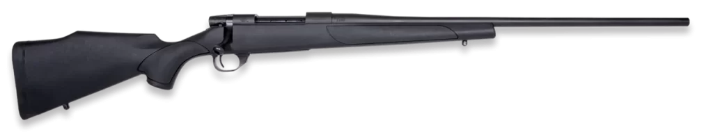 Weatherby VTX65CMR16T Vanguard Obsidian 6.5 Creedmoor 4+1 16" Blued Threaded Barrel, Blued Stainless Steel Drilled & Tapped Receiver, Black Monte Carlo Synthetic Stock