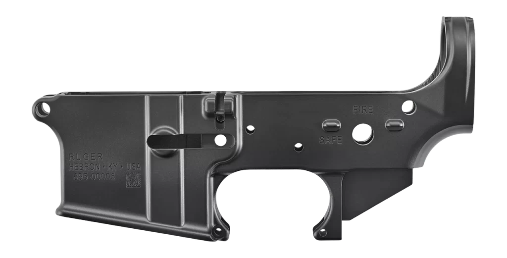 Ruger AR Lower, Stripped Lower Receiver, Multi Caliber, Anodized Finish, Black