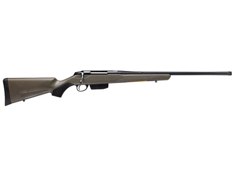 Tikka JRTXGSL31922MT T3x Superlite 6.5 PRC 4+1 22.40" Blued Fluted Threaded Barrel, Blued Drilled & Tapped Steel Receiver, Fixed Green Synthetic Stock